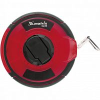 Рулетка геодезическая 30 м x 12,5 мм Matrix PRO, закрытый корпус, стальная лента, односторонняя шкал  картинка